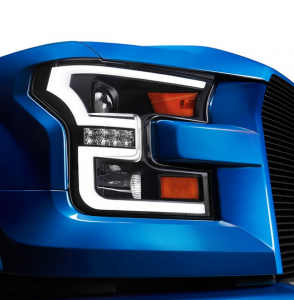 2015-2017 FORD F-150 HEAD LIGHT - BLACK/CLEAR